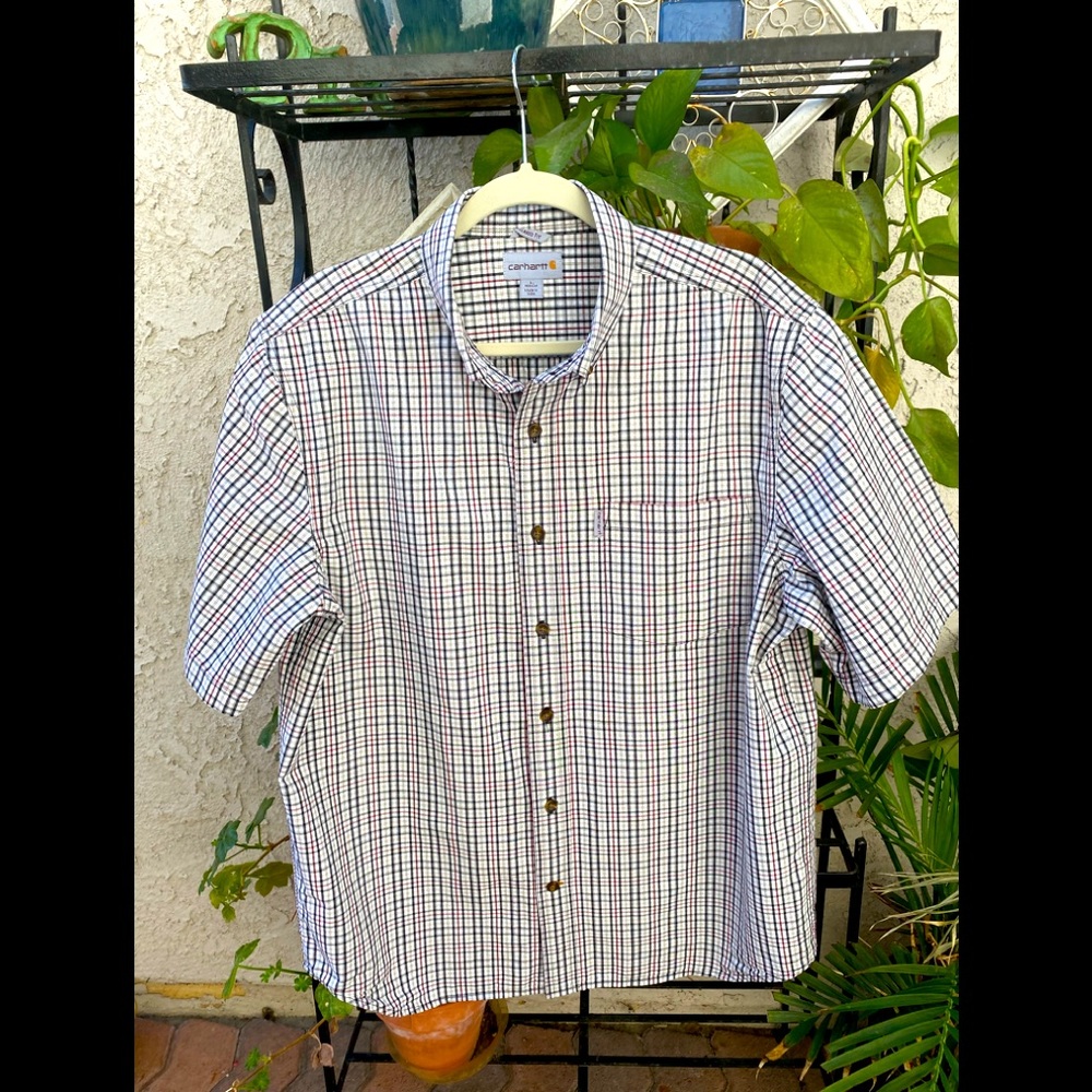 Men’s Relax Fit Carhartt Button Down Short…